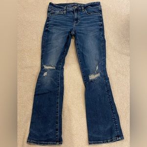 American Eagle skinny kick jeans, Size 8 short, great condition!
